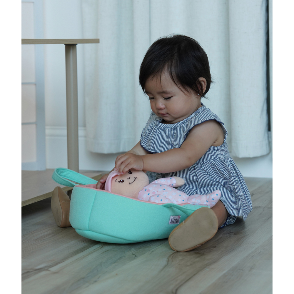 Love, Stella My First Doll Peach &amp; Bassinet