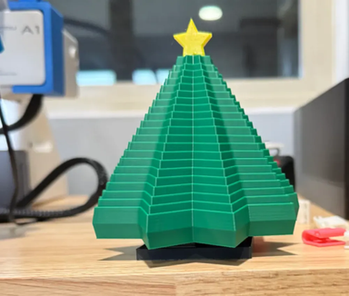 XL Christmas Tree Collapsing Star Fidget