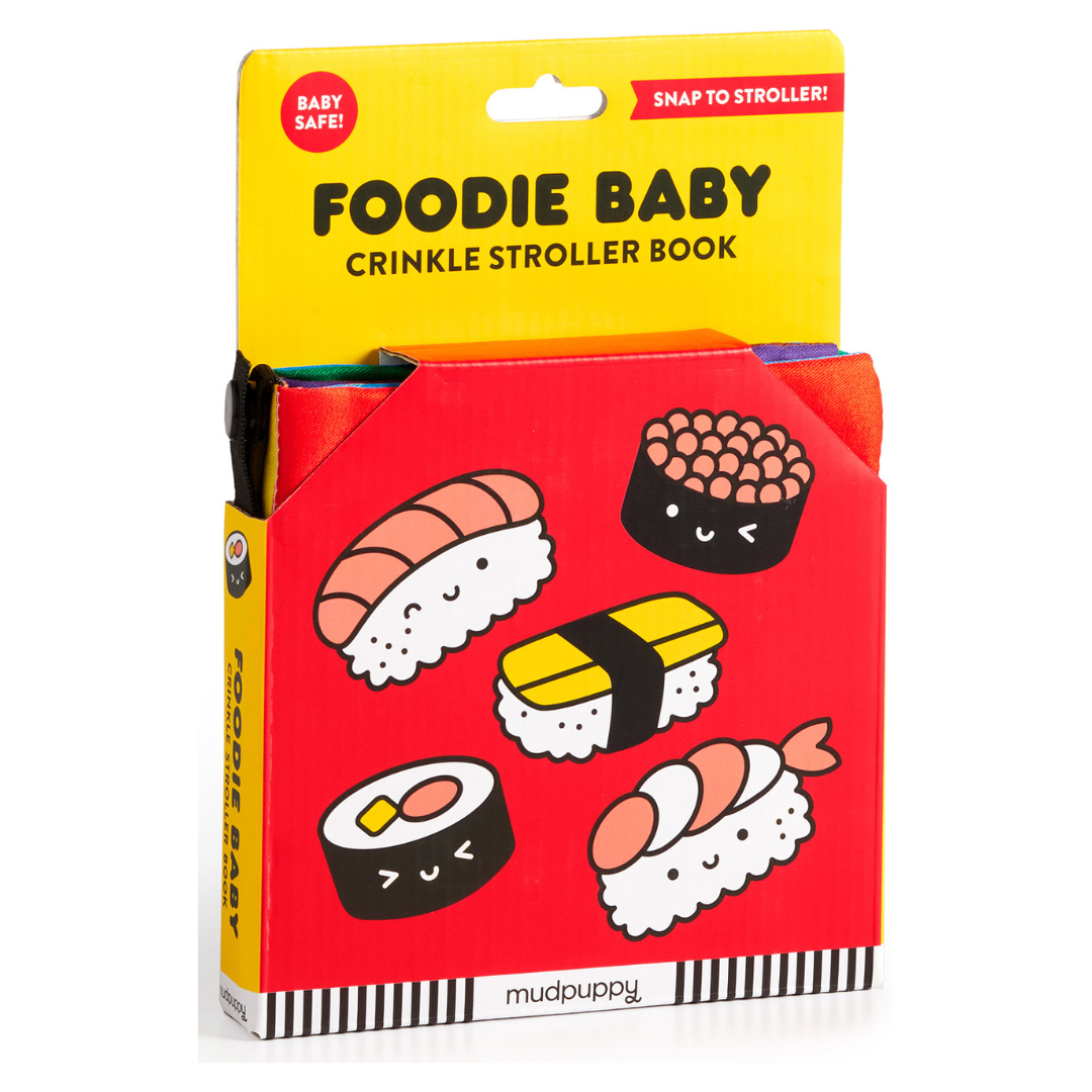 Crinkle Fabric Stroller Book Foodie Baby