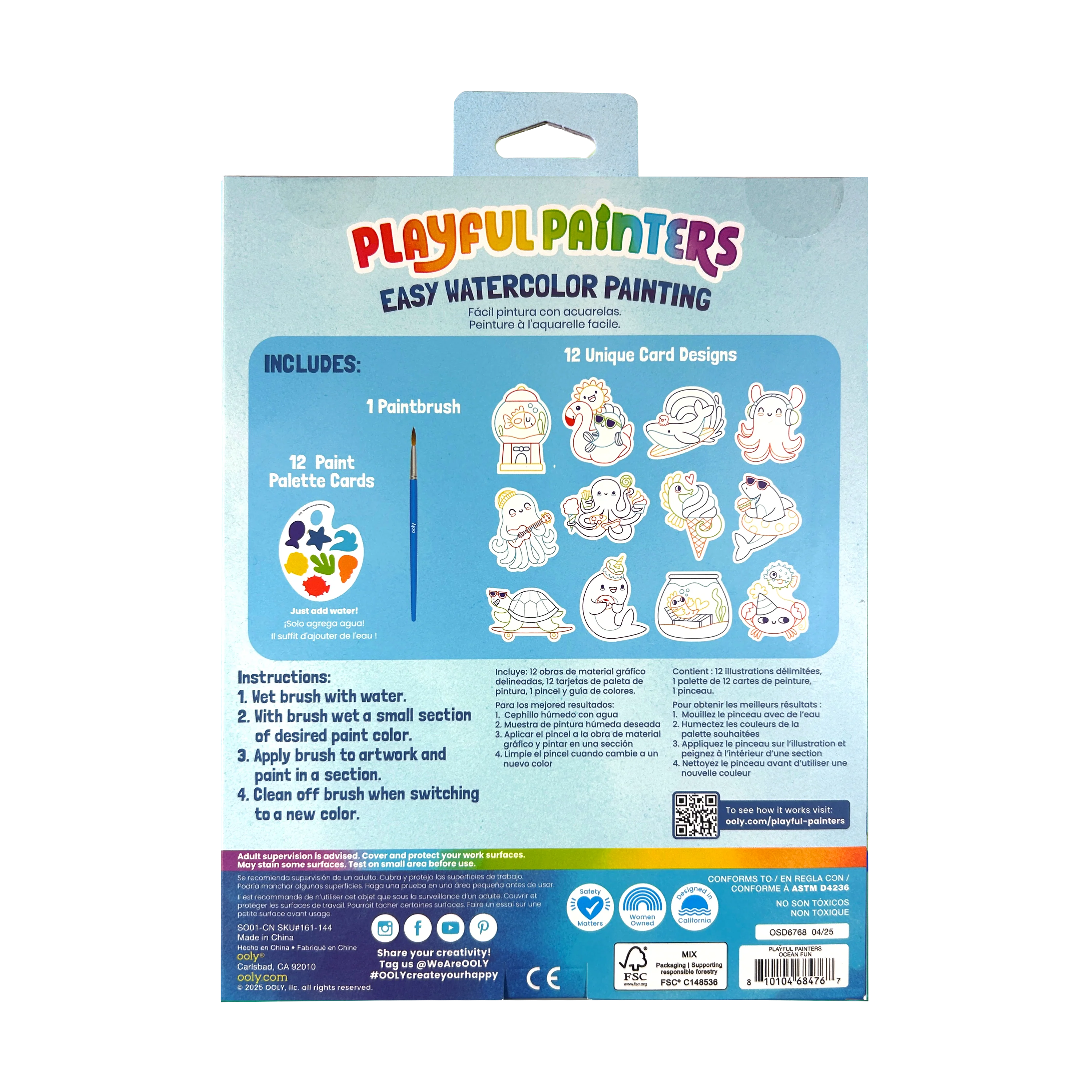 Playful Painters Easy Watercolor Kit - Ocean