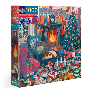 English Cottage Christmas 1000pc