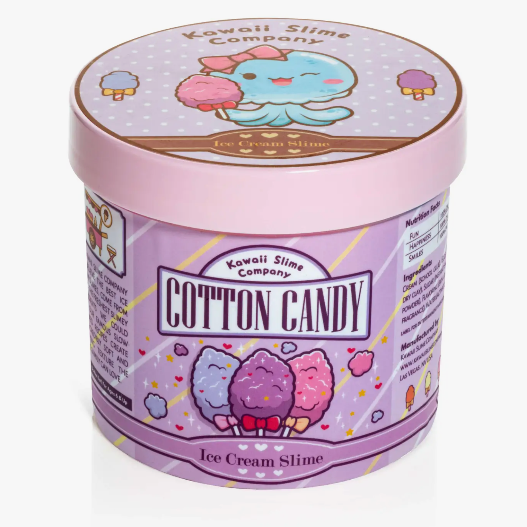 Cotton Candy Ice Cream Pint Slime