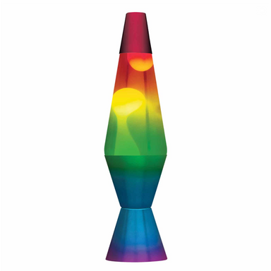 Lava Lamp 14.5in - Rainbow Tricolor