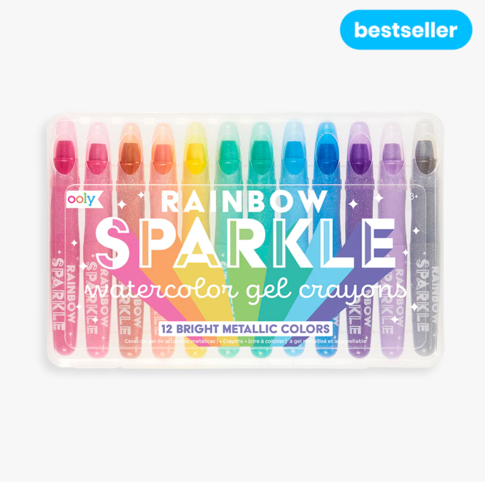 Sparkle Watercolor Gel Crayons 12pc