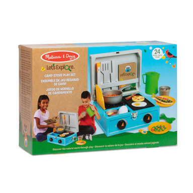 Let's Explore Wooden Camp Stove Playset