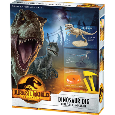 Jurassic World Dinosaur Dig: Blue, T Rex, and Amber