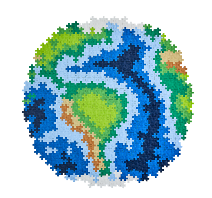 Earth Puzzle by Number