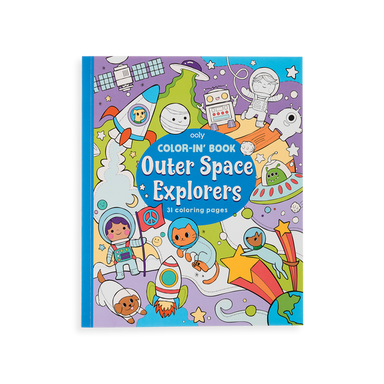 Color-in Book: Outer Space Explorers