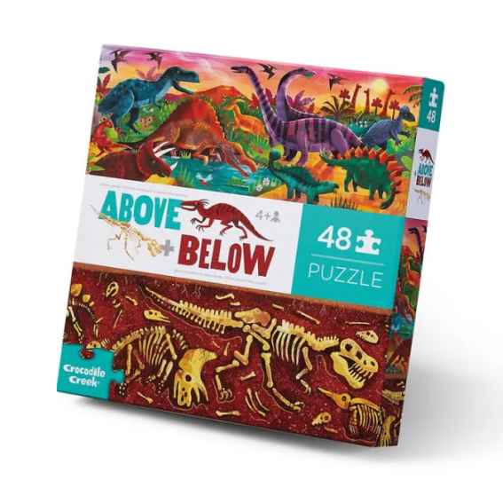 Dinosaur World Above &amp; Below 48pc Puzzle