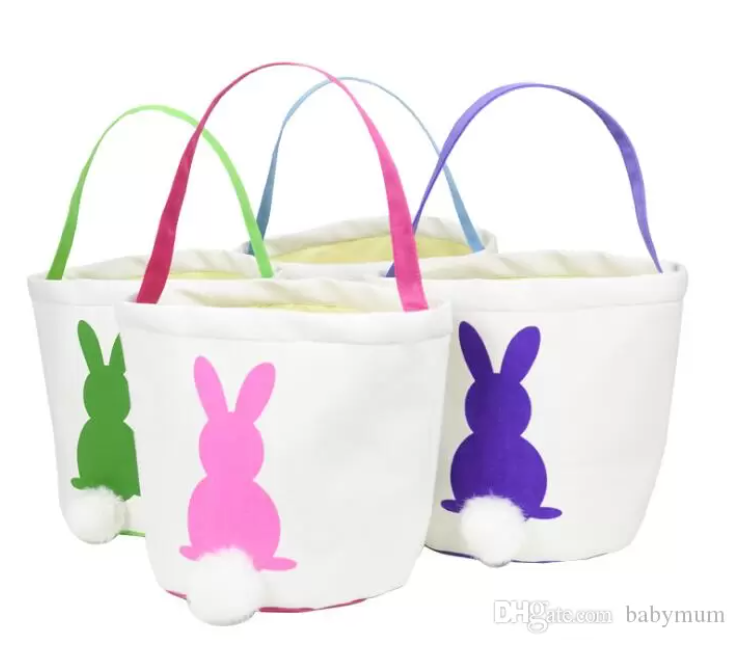 Canvas Easter Bunny Bags
