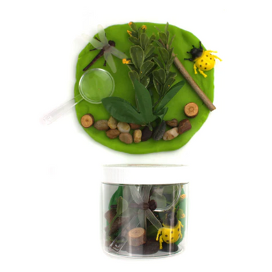 Backyard Bug Adventure Sensory PlayDough-to-Go Jar