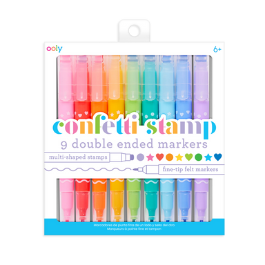Confetti Stamp Markers 9pk