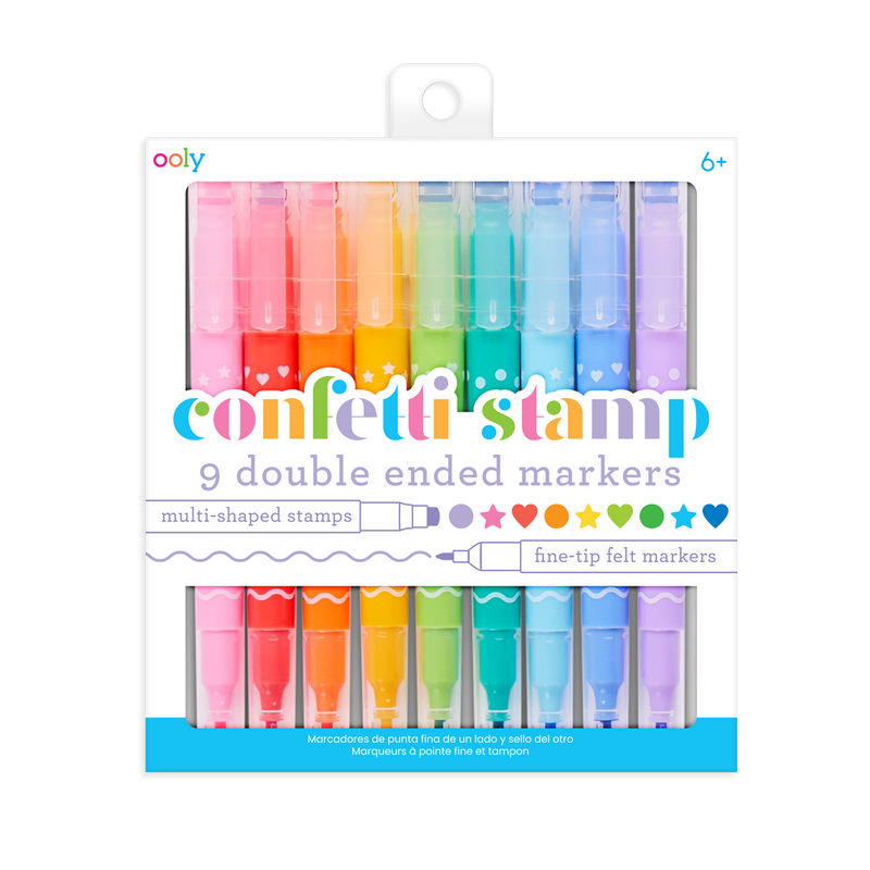 Confetti Stamp Markers 9pk