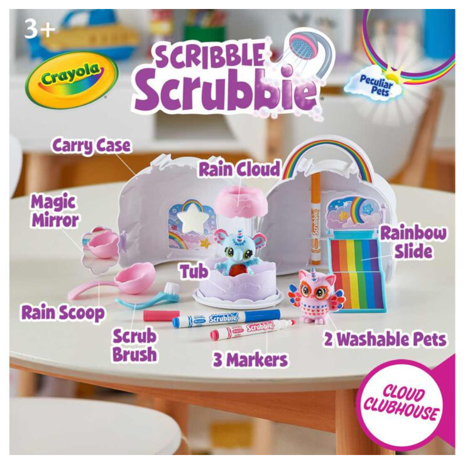 Scribble Scrubbie Peculiar Pets Cloud Clubhouse