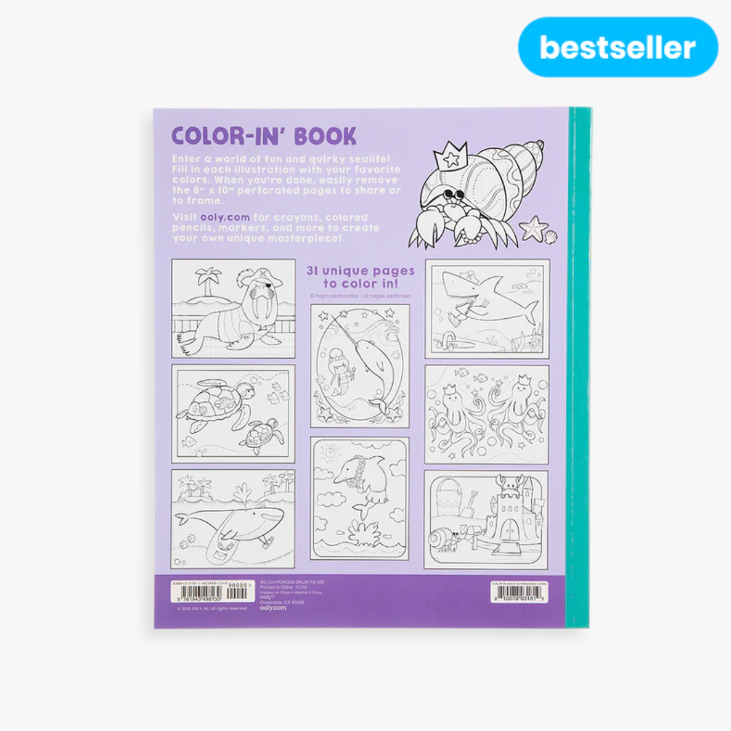 Color-in Book - Outrageous Ocean