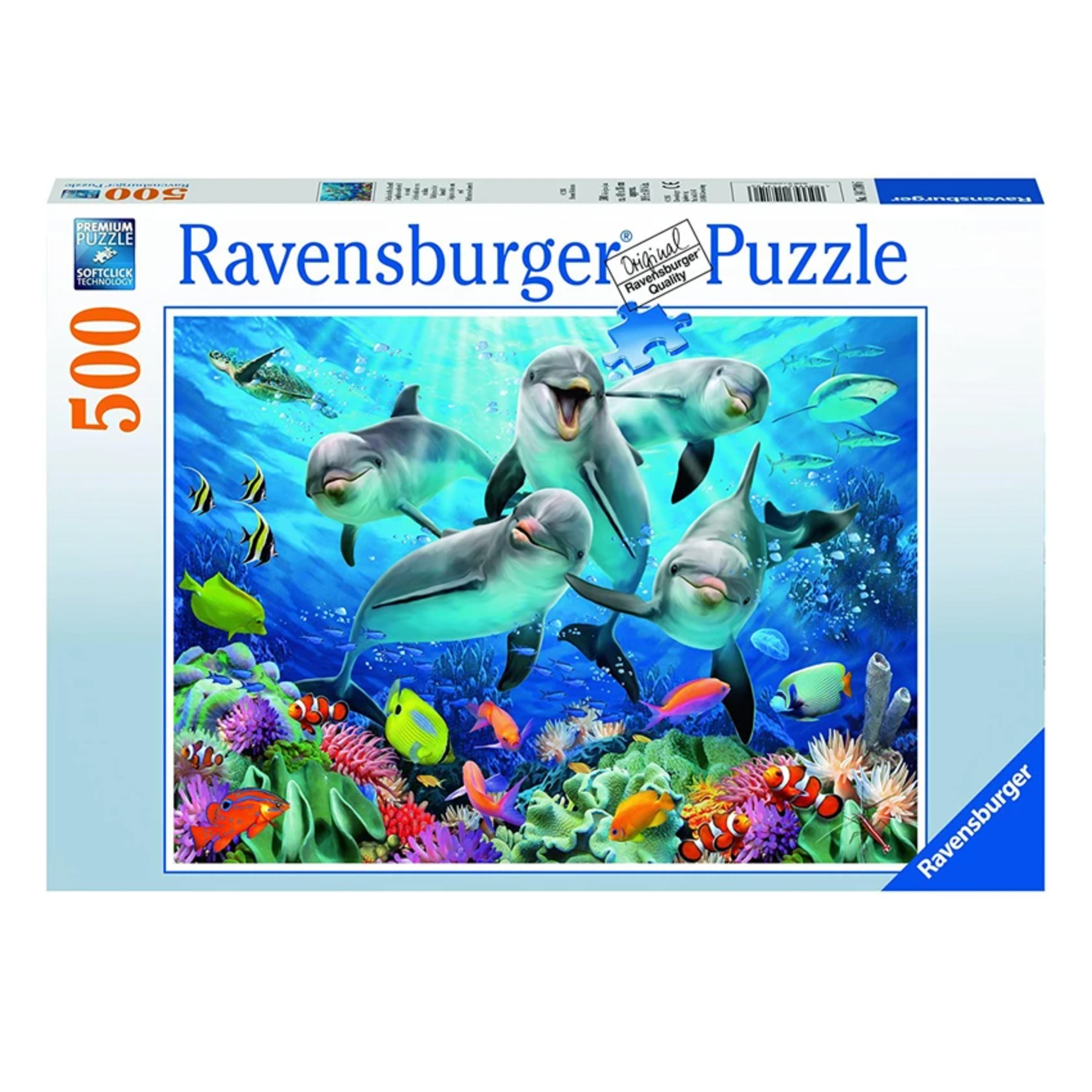 14710 Dolphins in the Coral Reef 500pc Puzzle