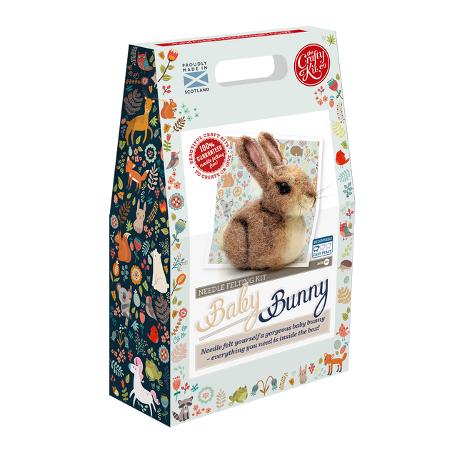 Felting Kit: Baby Bunny
