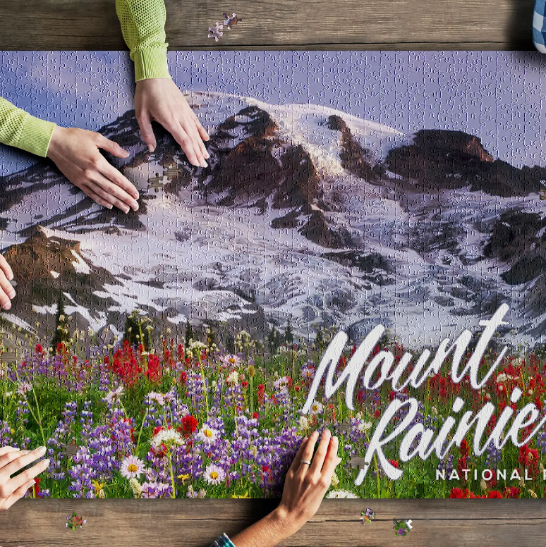 Mt Rainier Natl Park Collection, Wildflower 1000pc Puzzle