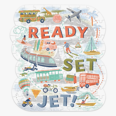 Ready Set Jet Shaped Mini 140pc Puzzle