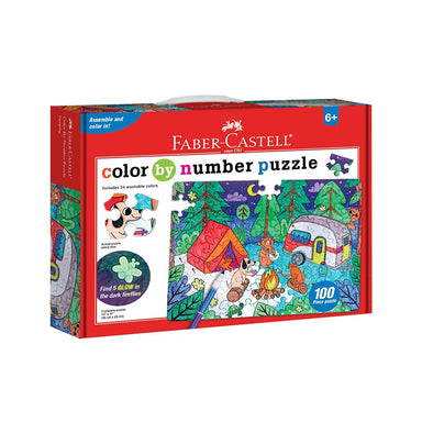 Color-By-Number Puzzles: Camping