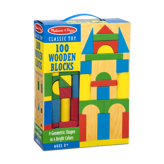 100 Wooden Blocks Set