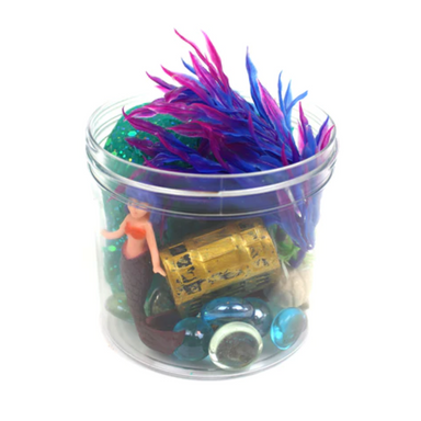Mermaid Sensory PlayDough-to-Go Jar