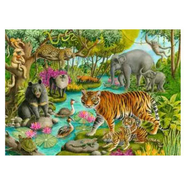05163 Animals of India 60pc Puzzle
