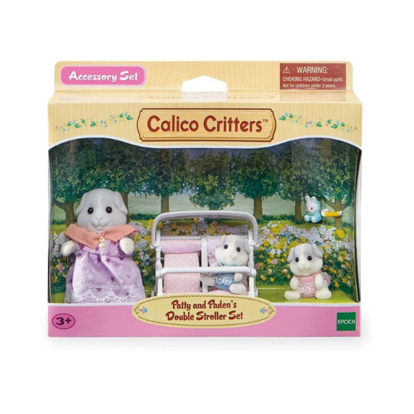 Calico Critters Patty &amp; Paden's Double Stroller